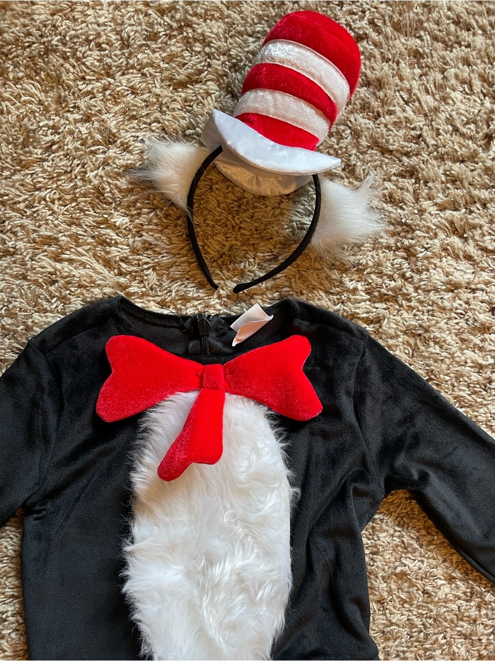 Dr. Seuss Cat in the Hat Costume - Black, White & Red